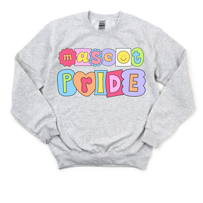 Custom Mascot Pride Crewneck Sweatshirt