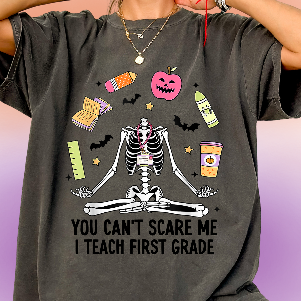 Can't Scare First Grade Tee