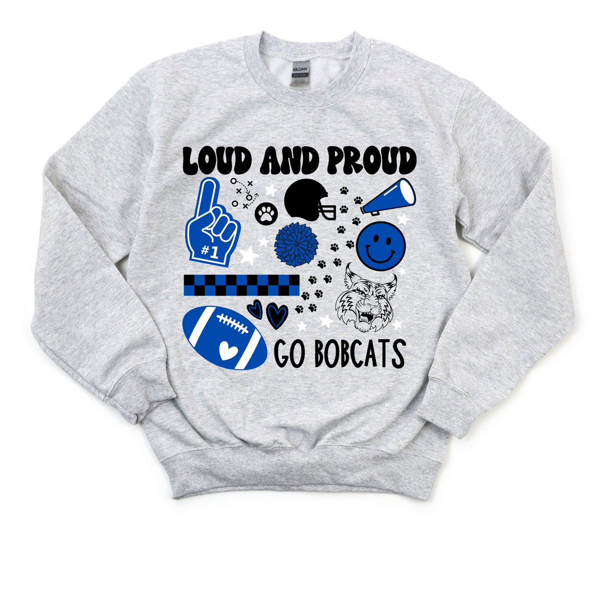 Bobcat Loud+Proud Crewneck Sweatshirt