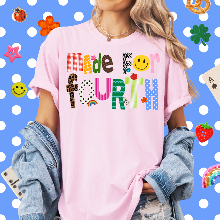 Patterned Made For Fourth Tee