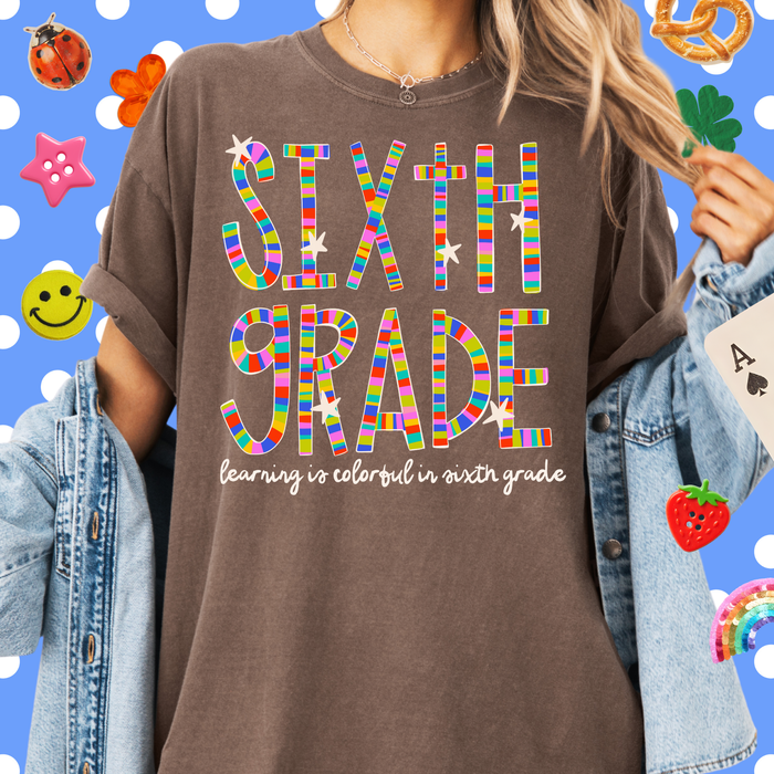Colorful in Sixth Grade Tee
