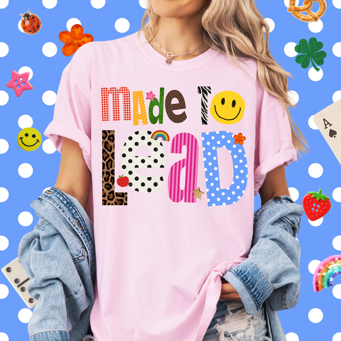 Patterned Made to Lead Tee