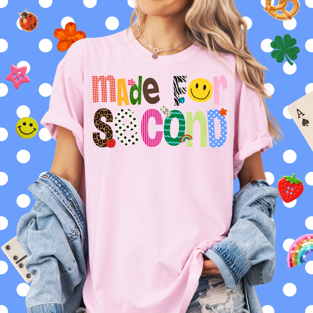 Patterned Made For Second Tee