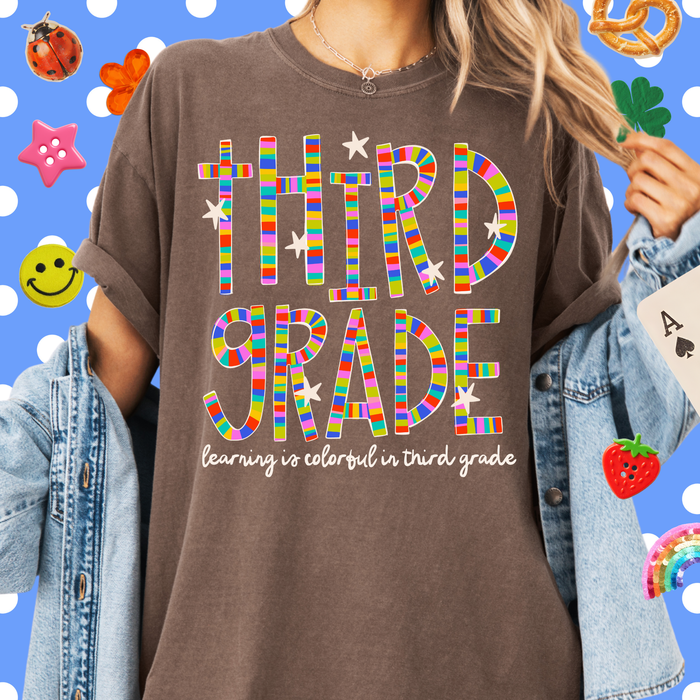 Colorful in Third Grade Tee