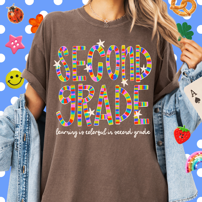 Colorful in Second Grade Tee