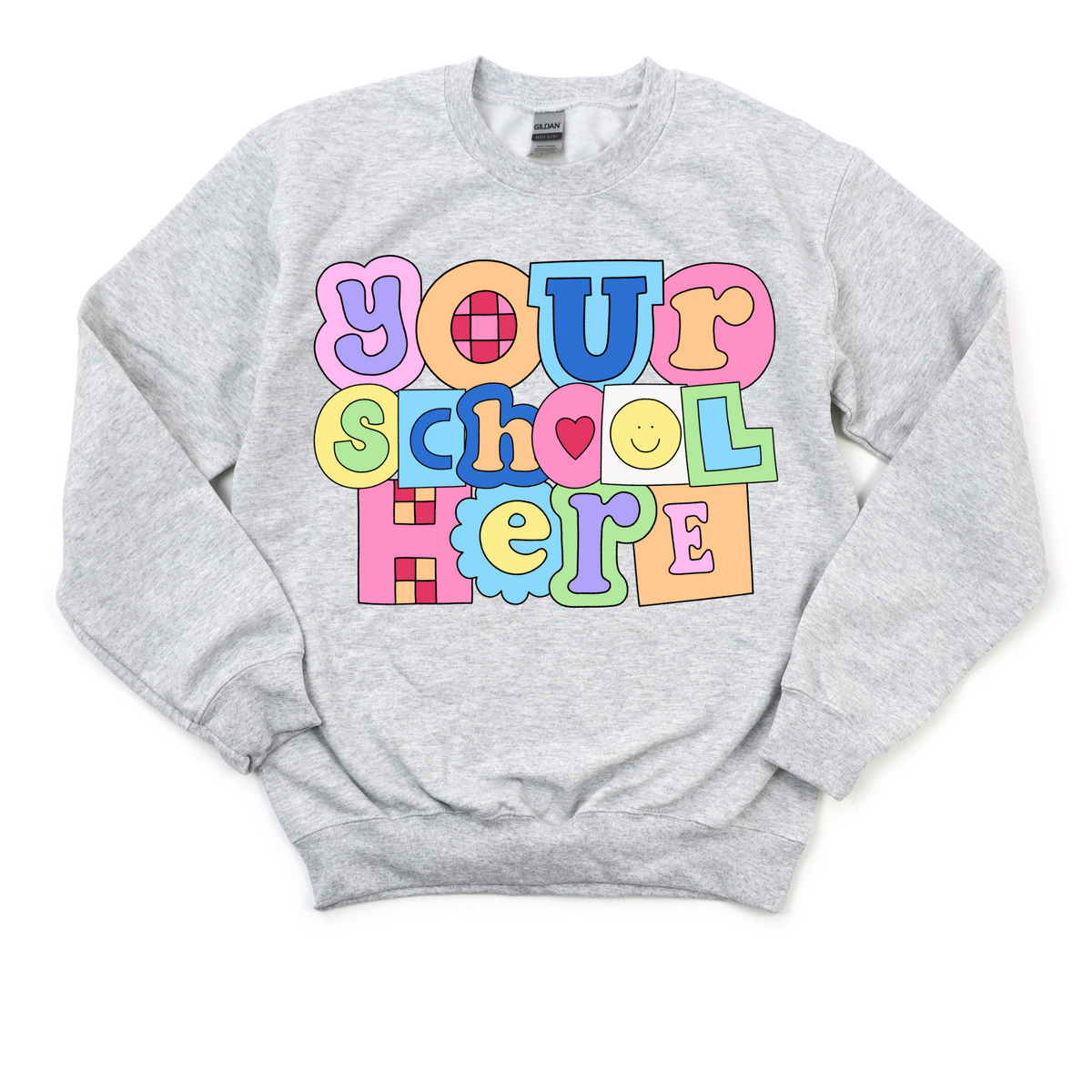 Custom School Crewneck Sweatshirt