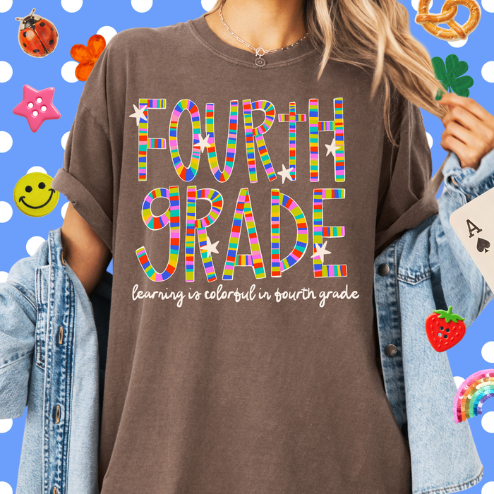 Colorful in Fourth Grade Tee