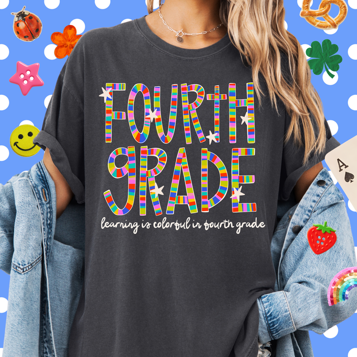 Colorful in Fourth Grade Tee