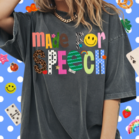 Patterned Made For Speech Tee