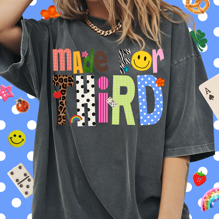 Patterned Made For Third Tee