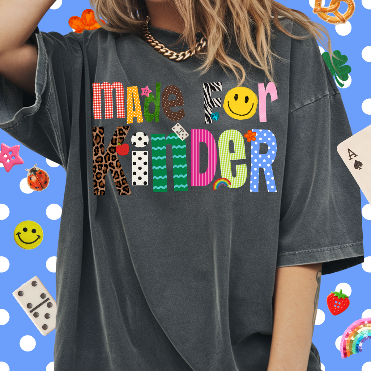 Patterned Made For Kinder Tee