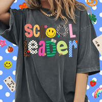 Patterned School Leader Tee