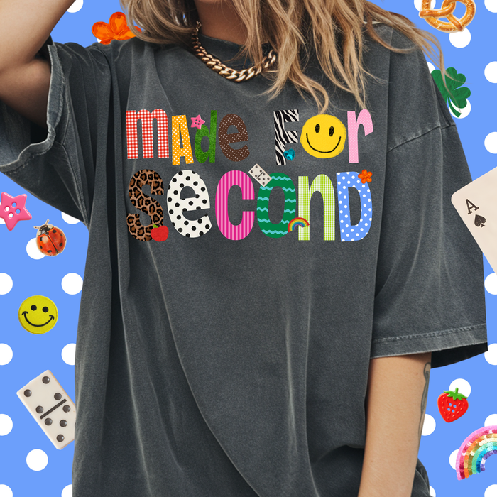 Patterned Made For Second Tee