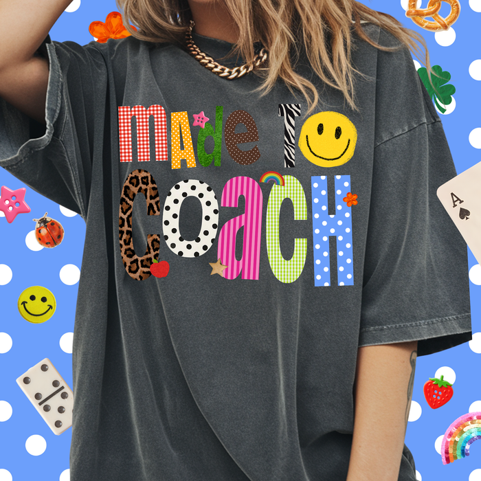 Patterned Made to Coach Tee