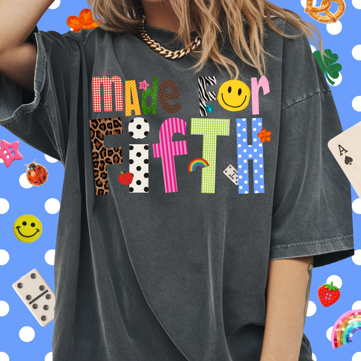 Patterned Made For Fifth Tee