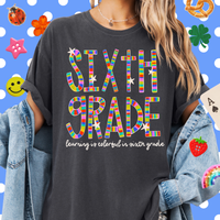 Colorful in Sixth Grade Tee