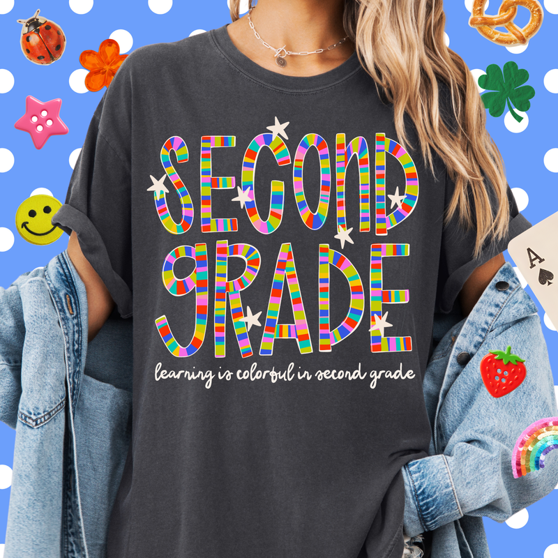 Colorful in Second Grade Tee