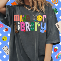 Patterned Made For Library Tee