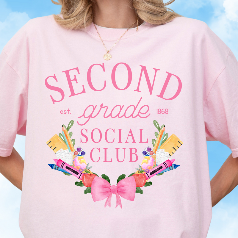 Second Grade Social Club Tee