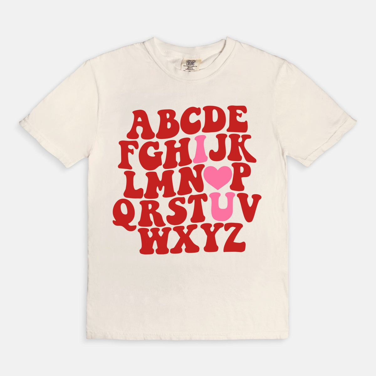 Valentine Alphabet Tee