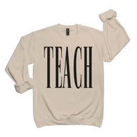 Neutral TEACH Crewneck Sweatshirt