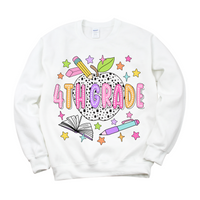 Bright + Spotty Fourth Grade Crewneck Sweatshirt