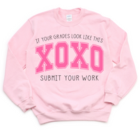 Pink Submit Your Work Crewneck Sweatshirt