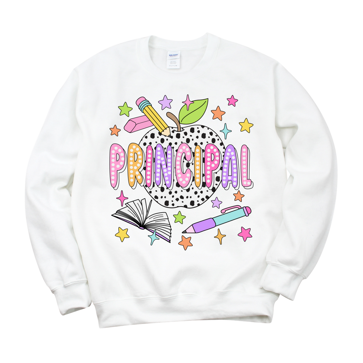 Bright + Spotty Principal Crewneck Sweatshirt