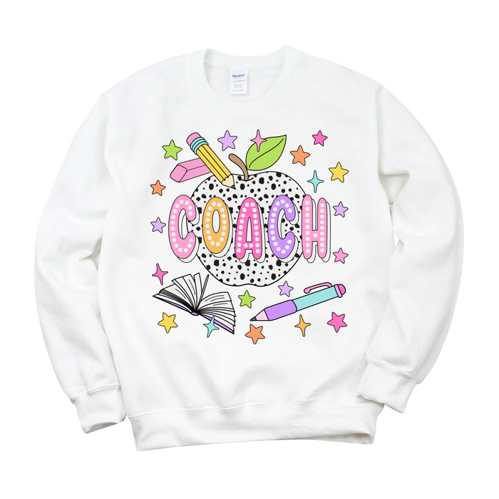 Bright + Spotty Coach Crewneck Sweatshirt