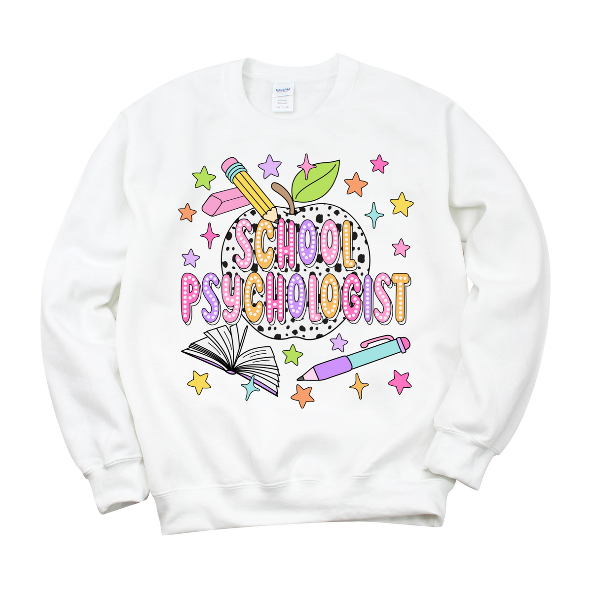 Bright + Spotty School Psychologist Crewneck Sweatshirt