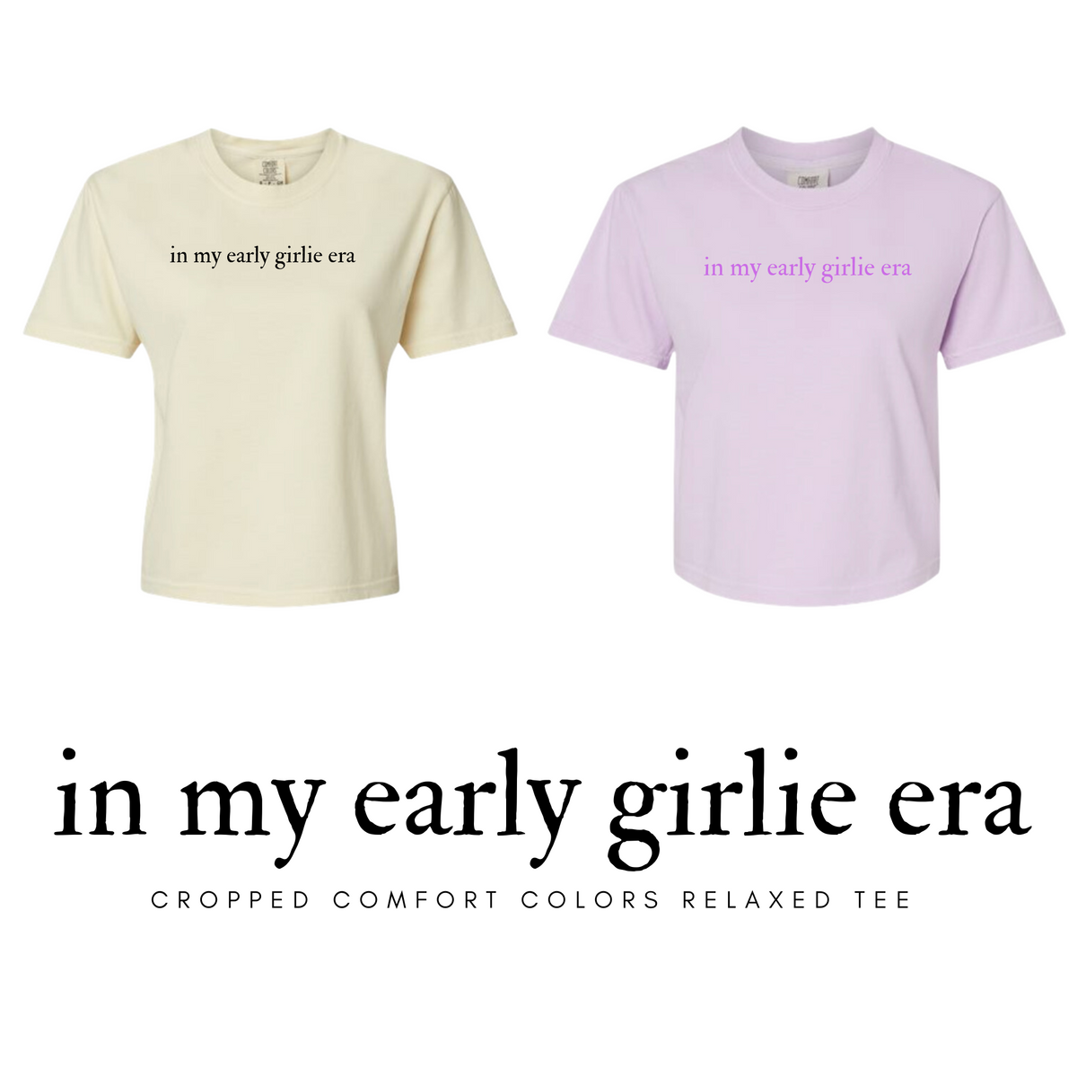 EARLY GIRLIE ERA CROPPED TEE