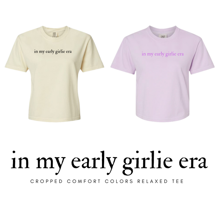 EARLY GIRLIE ERA CROPPED TEE