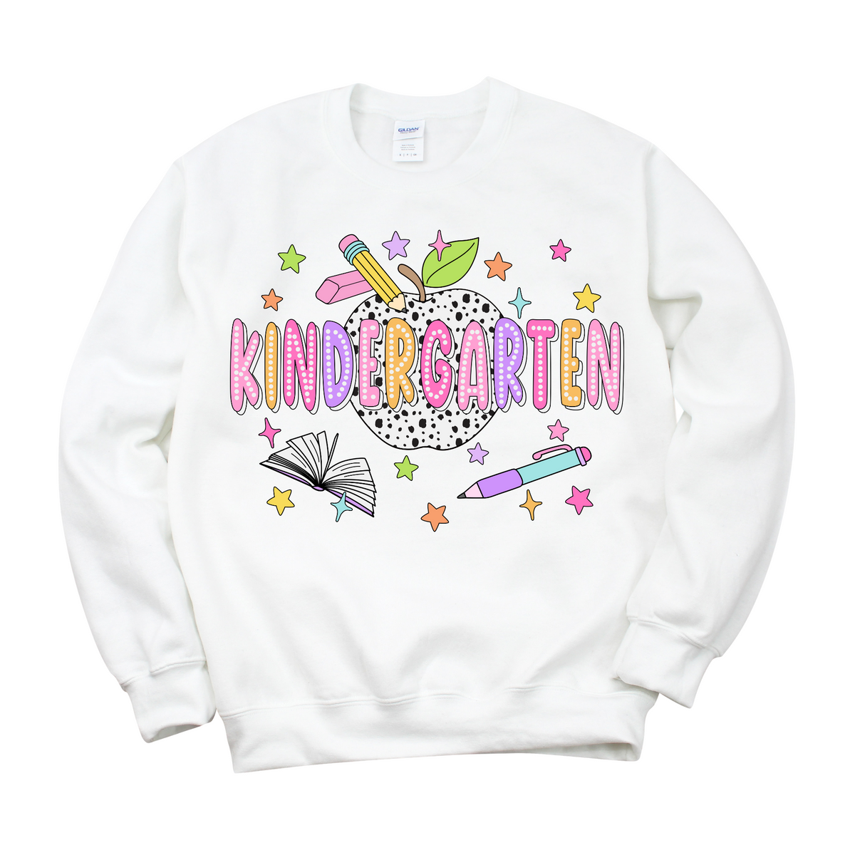 Bright + Spotty Kindergarten Crewneck Sweatshirt