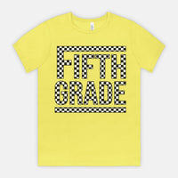 Fifth Grade Checked Out Tee