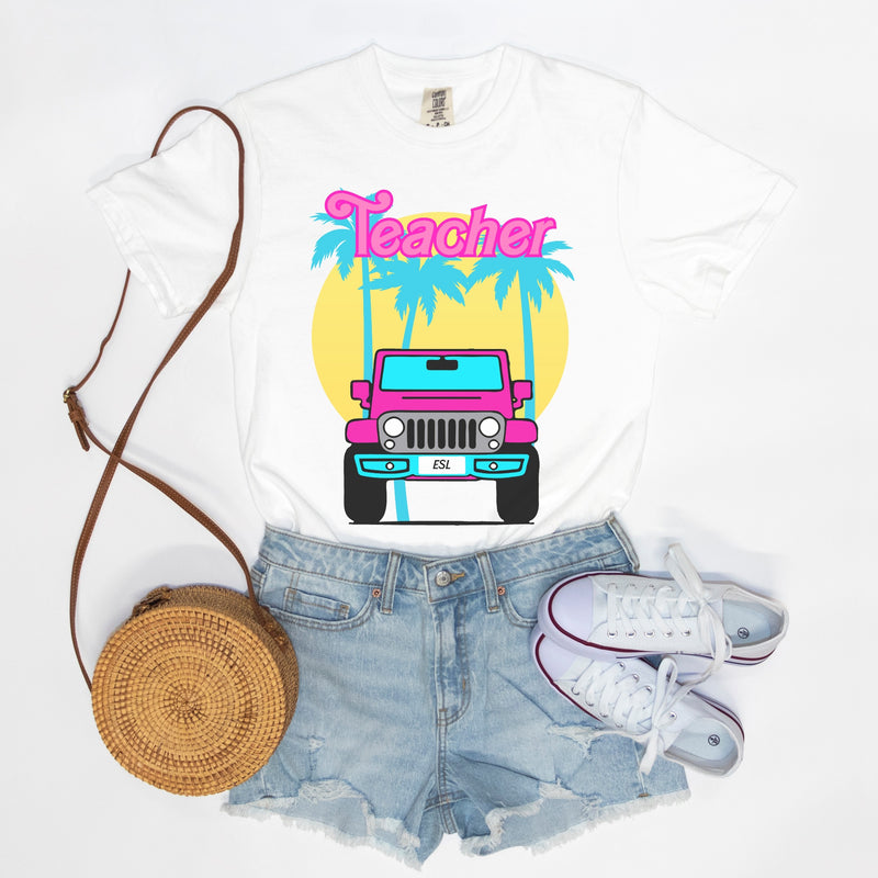 ESL Malibu Teacher Jeep Tee