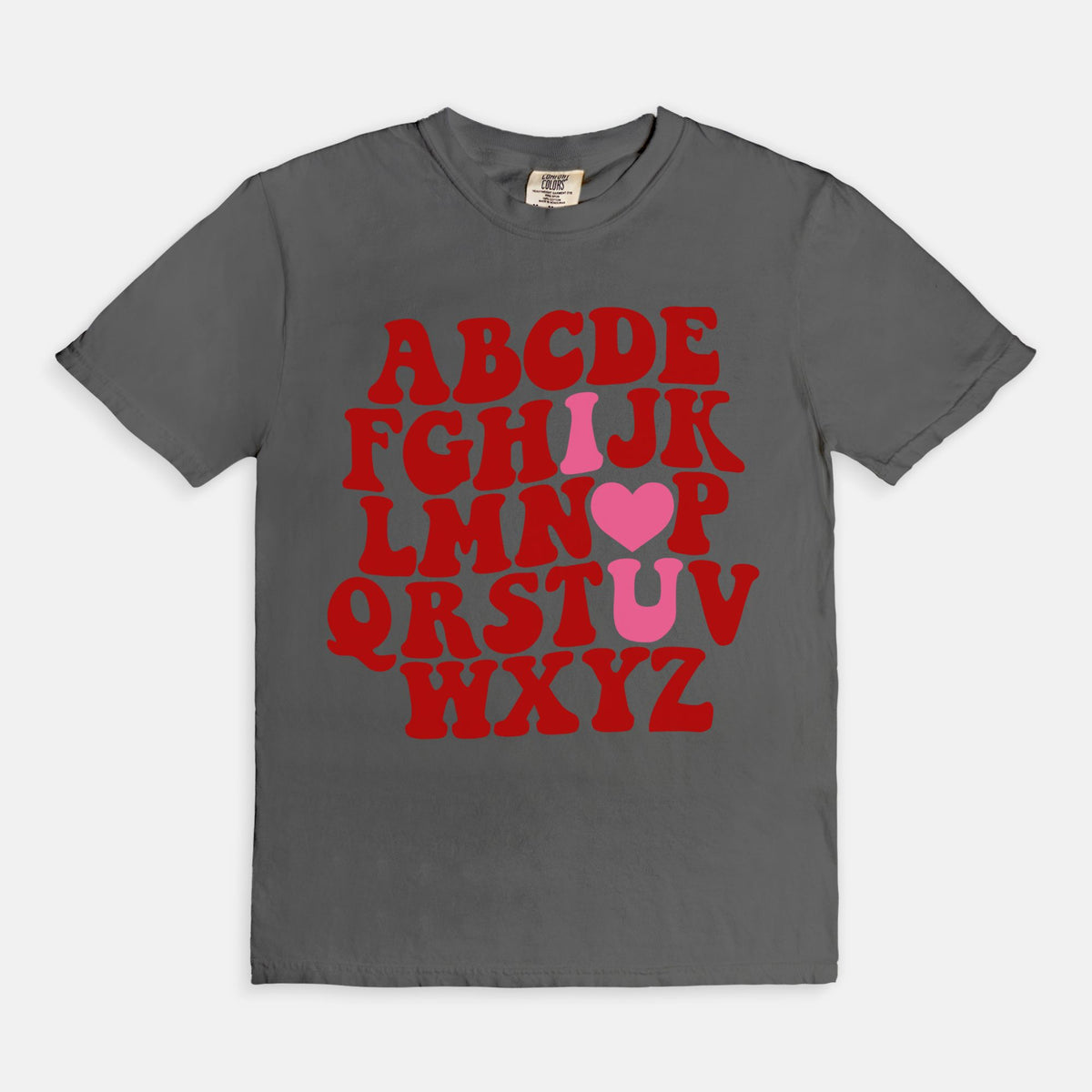 Valentine Alphabet Tee