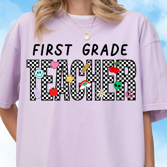 Checkered First Grade Tee