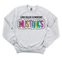 CUSTOM Spotty Mustang Crewneck Sweatshirt