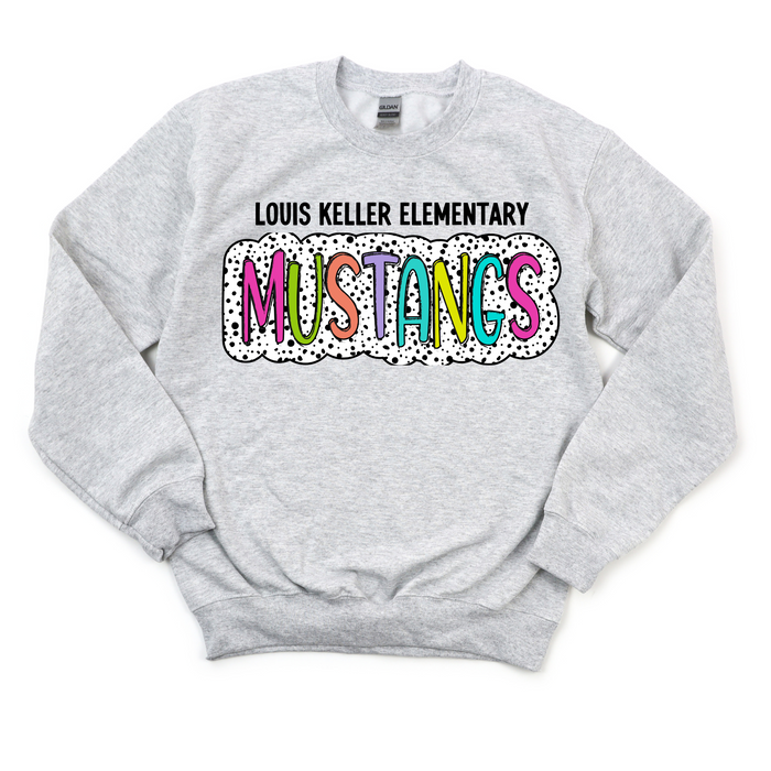 CUSTOM Spotty Mustang Crewneck Sweatshirt