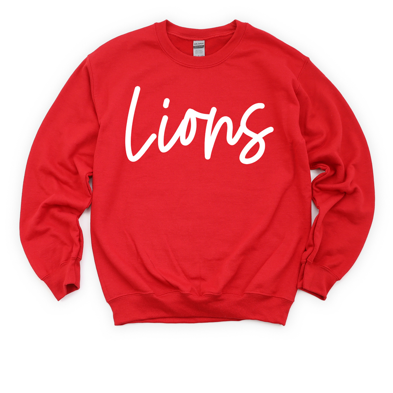 Lions Crewneck Sweatshirt Lipstick and Littles