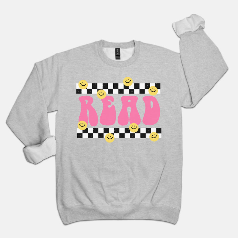 Read Smiley Crewneck Sweatshirt