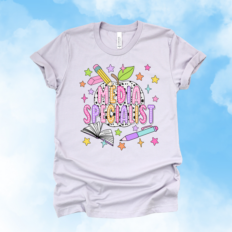 Bright + Spotty Media Specialist Tee