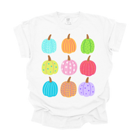 Bright Pumpkin Collage Tee