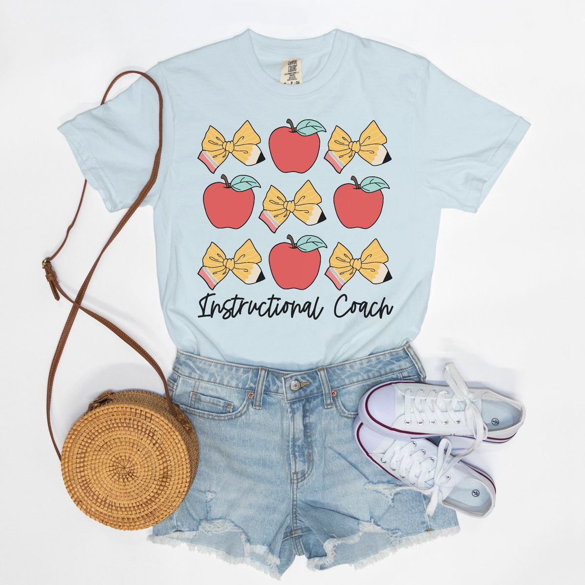 Apples + Bows Instructional Coach Tee