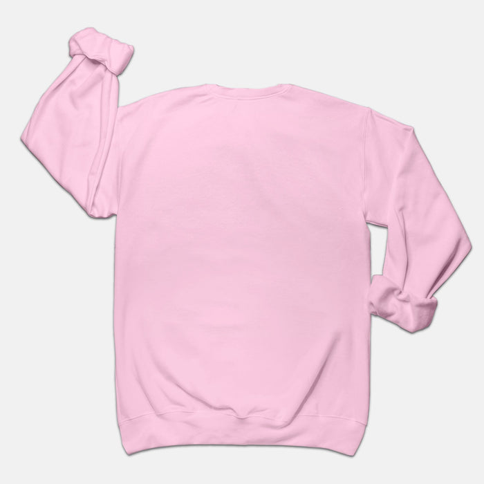 Pink Monochrome Pumpkin Crewneck Sweatshirt