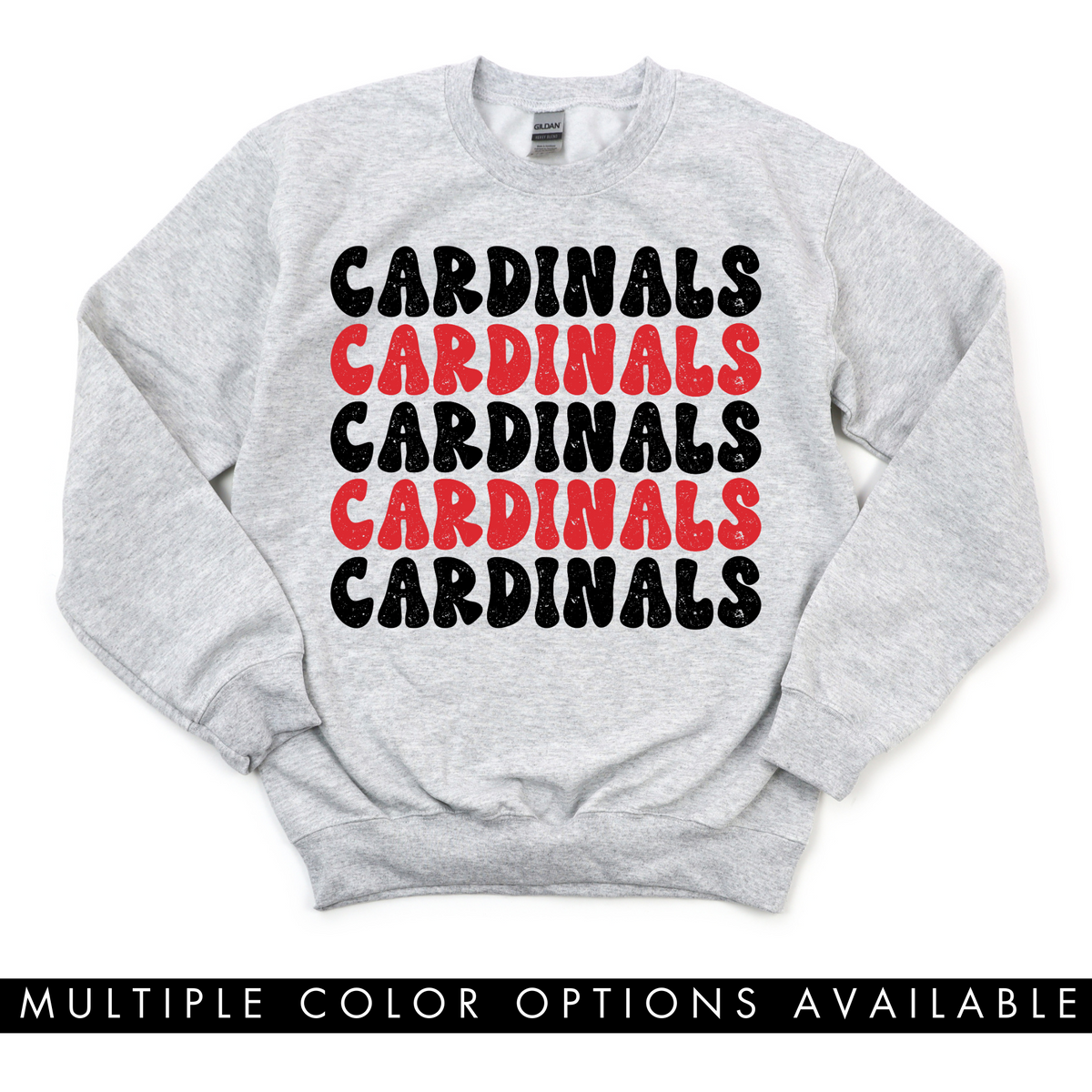 Cardinals on Repeat Crewneck Sweatshirt