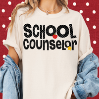 Dotted School Counselor Tee