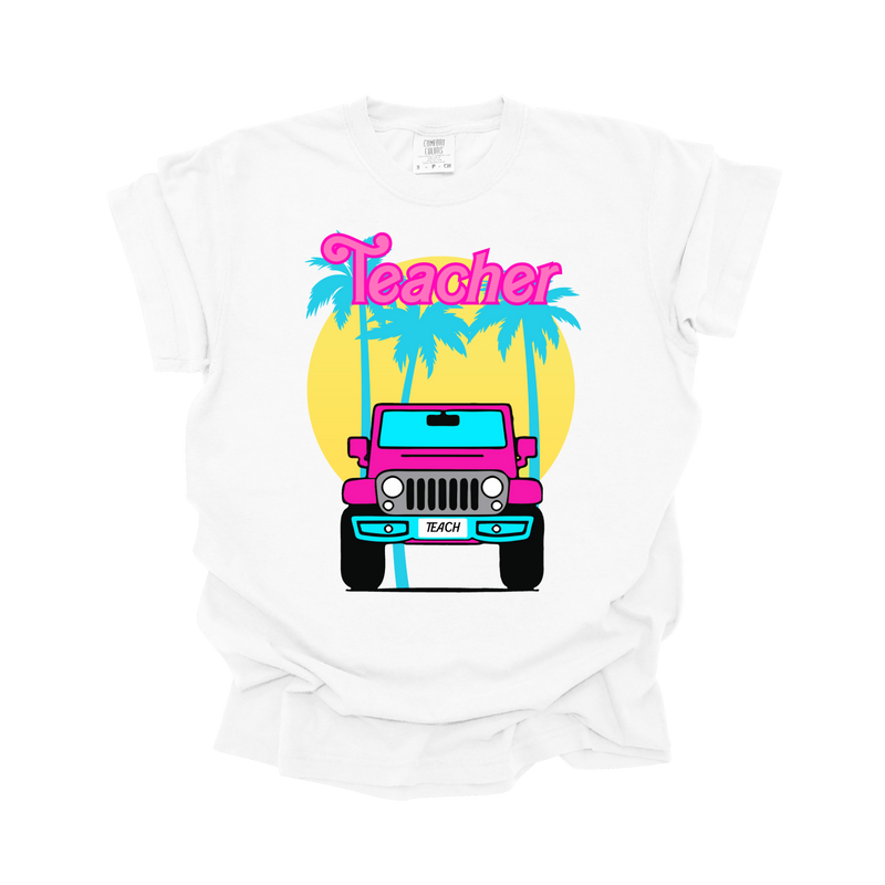 Malibu Teacher Jeep Tee