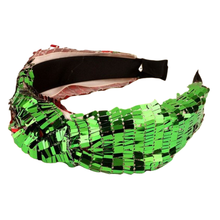 Green Sequin Headband