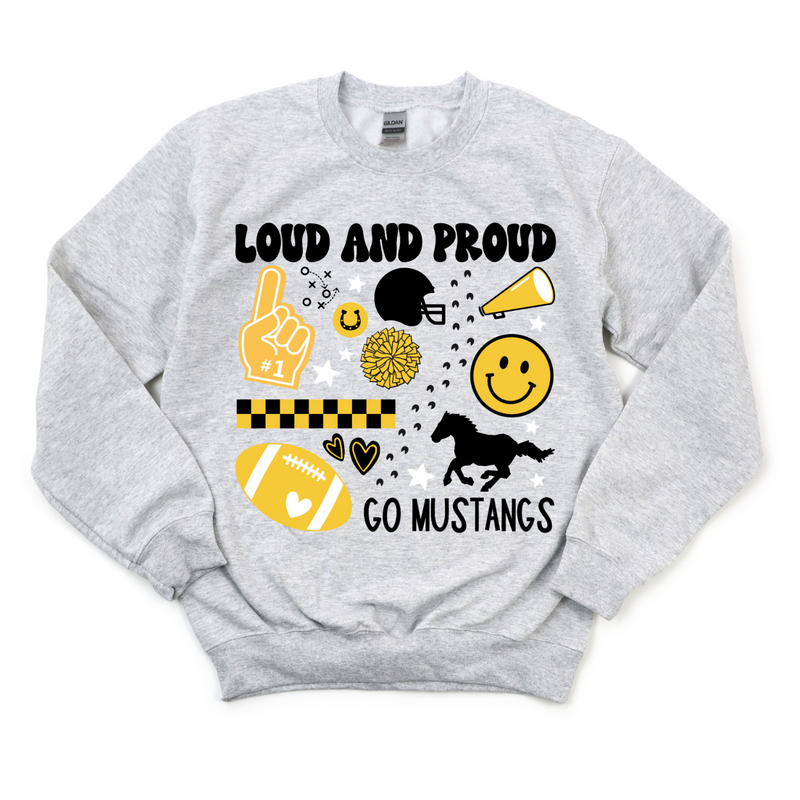 Mustang Loud+Proud Crewneck Sweatshirt